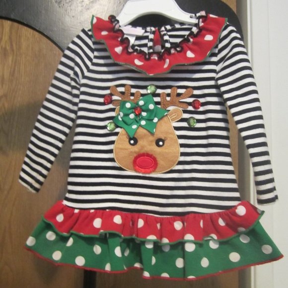 Infant Girl's Christmas Dress w/Leggins 12 M - Picture 1 of 4